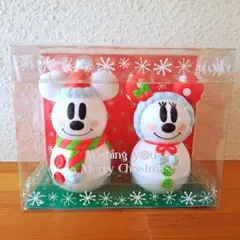 ディズニー　クリスマス2007　ミッキー　ミニー　雪だるま　ケース　オーナメント