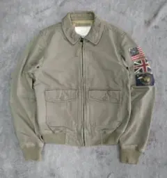 ラルフローレン　A1フライトジャケット　A1　ミリタリー　カーキ　緑　オリーブ