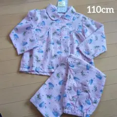 子供用　パジャマ　110cm　長袖　長ズボン　ピンク　鳥