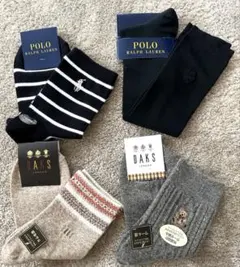 【新品】POLO /DAKS レディースソックス 4点セット