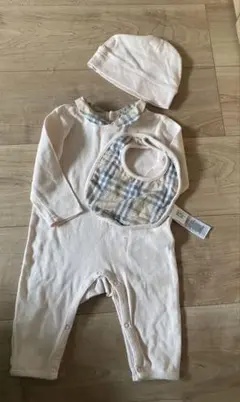 BURBERRY CHILDREN 6Mサイズ　ピンクロンパース 3点セット