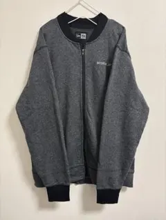 s*a様 NEW ERA 企業ロゴ 古着ジップスウェット XL