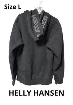 Helly Hansen Logo Hoodie Gray L ヘリーハンセン