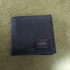 値下げ！PORTER 黒 二つ折り財布