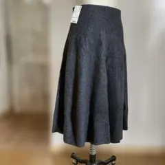 UNIQLO ダークグレー フレアスカート L