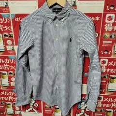 Ralph Laurenボーイズストライプ長袖シャツ 150