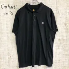 Carhartt　カーハート　プリント　半袖ポロシャツ　黒　ブラック　XL 美品のサムネイル