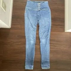 Hammer Jeanハイウエストライトブルースキニージーンズ