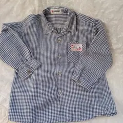 ファミリア　ギンガムチェックシャツ
