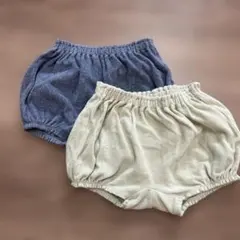 ユニクロ　エアリズム　ベビー　ブルマ　ネイビー　グリーン　2色セット