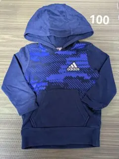 adidas 迷彩柄様　フード付きパーカー100㎝