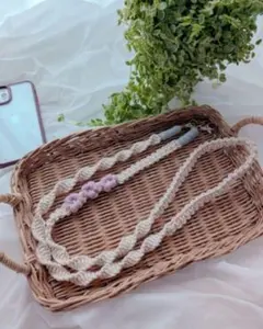 マクラメ編みꕤショルダーストラップꕤハンドメイド