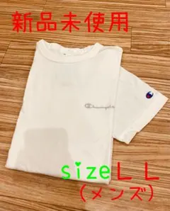 新品 チャンピオン 筆記体 ロゴ Ｔシャツ 半袖 ホワイト champion