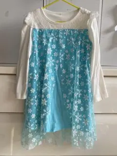 《110サイズ》エルサ風ワンピース