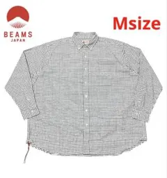 Beams japan ビッグシャツ　チェック　M ボタンダウン　ビームス