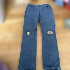 ネイビー長ズボン 100cm キャラクター刺繍