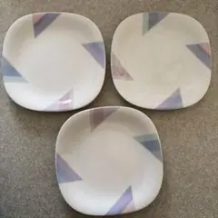 MIKASA 幾何学模様 四角形皿 3枚セット