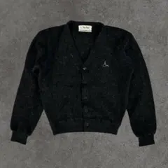 90〜00s 単色モヘアカーディガン ブラック サイズL