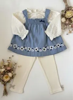 familiar ファミリア　トップス　半袖　長袖　セット　ズボン　90