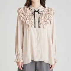 新品未使用】CELFORD♪フリルヨークシャツカラーブラウス LPNK - メルカリ