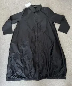 新品　melange メラーンジュ シャツワンピース ブラック