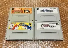 【SFCソフト4本セット・Nintendo Super Famicom】hx