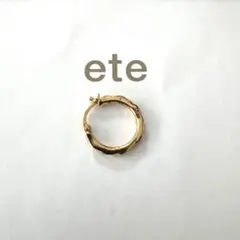 ete フープピアス 片耳用 ゴールドカラーのサムネイル