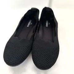 ブラック フラットシューズ Lサイズ