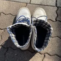 timberland ティンバーランド　ホワイト/チェック柄