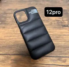 iphone12pro ケース スマホケース ダウンジャケット ブラック