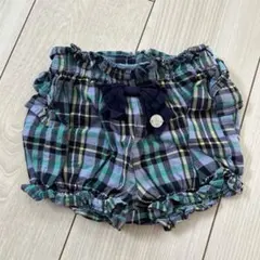 3can4on サンカンシオン　チェック柄　ショートパンツ　80cmのサムネイル