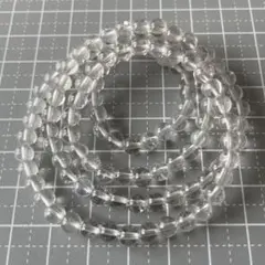 水晶　連材　ネックレス　3連ブレスレット
