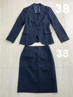 スーツカンパニー ネイビーストライプ ビジネス 入学式 入社式 良品 使用感無