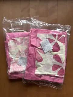 ピンク 花柄 ボックスシーツ/枕カバー2枚セット