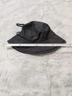 ブラック バケットハット 約58cm