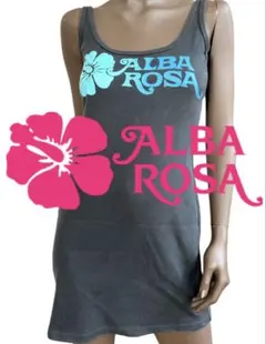 超美品】アルバローザ Alba Rosa キャミ ワンピース ハイビス柄 - メルカリ