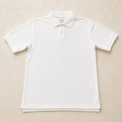 【極美品】L.L.Bean 鹿の子ポロシャツ ホワイト メンズM相当のサムネイル