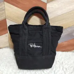 【Ron Herman】ロンハーマン トートバック ブラック ロゴ刺繍