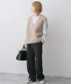 スピックアンドスパン　ニットベスト