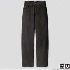 UNIQLO ユニクロ ユニクロU ワイドフィットカーブジーンズ 26 グレー