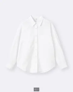 GUバックボタンシャツ