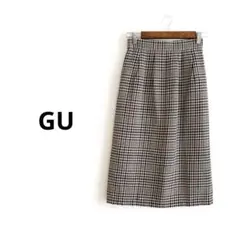 GU 千鳥柄タイトスカート Sサイズ