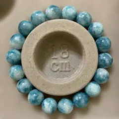 ラリマーブレスレット 18cm 12mm