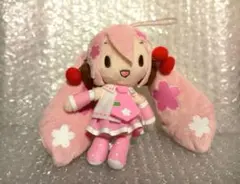 桜ミク　ぬいぐるみ　モアプラス　ふわふわマスコット　初音ミク