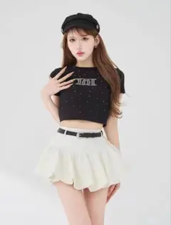 Darich パールストーンロゴTシャツ ブラック