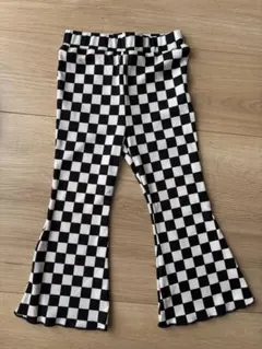 SHEIN チェック柄フレアボトムス