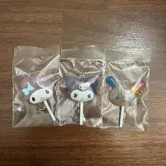 サンリオキャラクターズカラフルキャンディチャーム3点