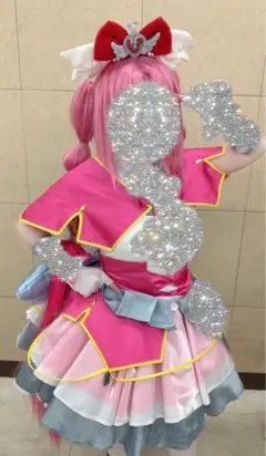 ドキドキプリキュア！キュアハートコスプレ衣装ウィッグセット - メルカリ