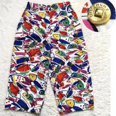 【美品】GIVENCHY Boutique 魚柄 総柄クロップドパンツ 38のサムネイル
