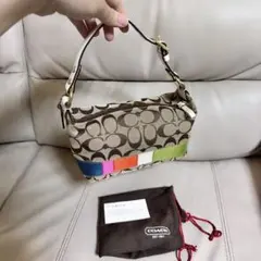 コーチ シグネチャー アクセサリーポーチ ミニバッグ legacy